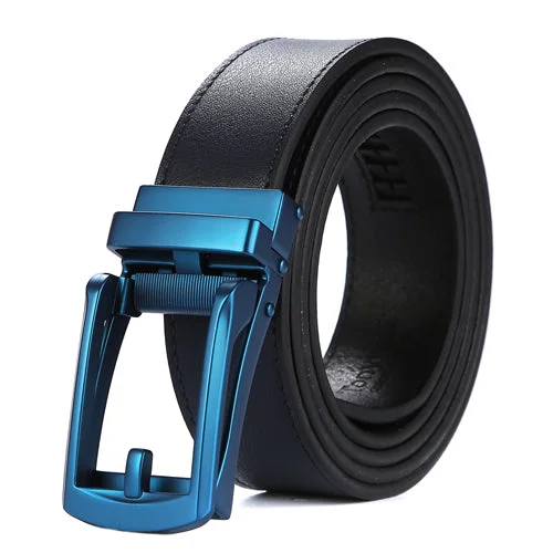 dark blue belt with blue buckle