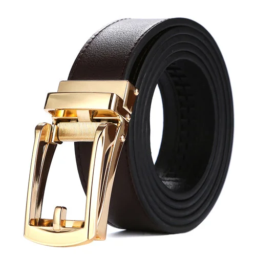 coffee belt with gold buckle