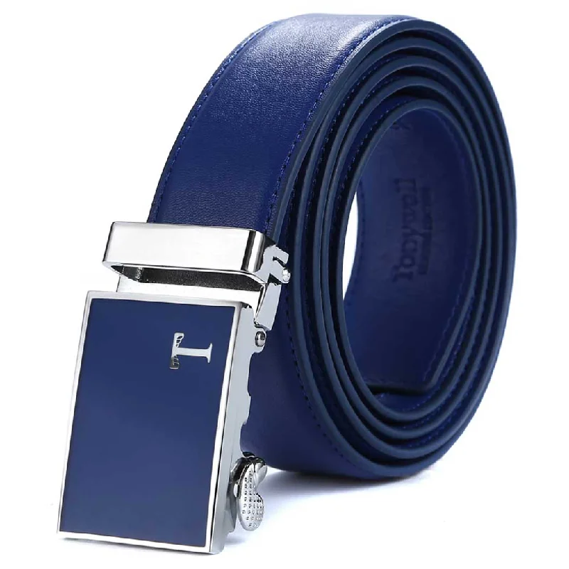 blue belt with blue buckle