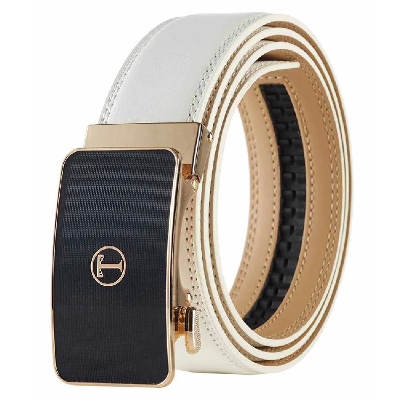 White Belt Gold Buckle