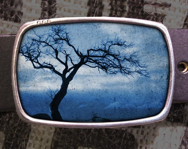 Tree Silhouette Belt Buckle Nature Buckle