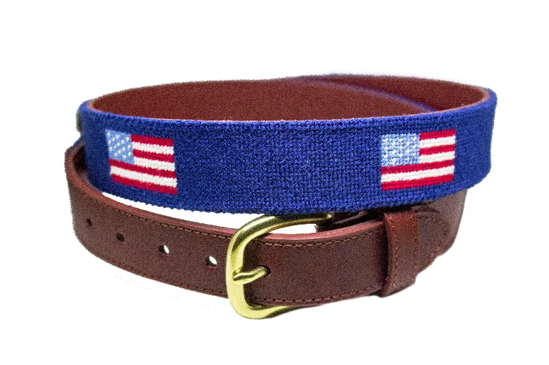 AMERICAN FLAG NAVY NEEDLEPOINT BELT™