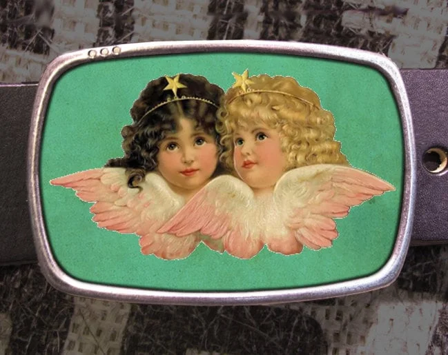 Vintage Angel Cub Belt Buckle