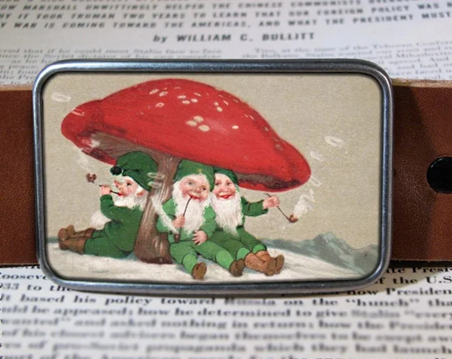 Vintage Gnome Belt Buckle