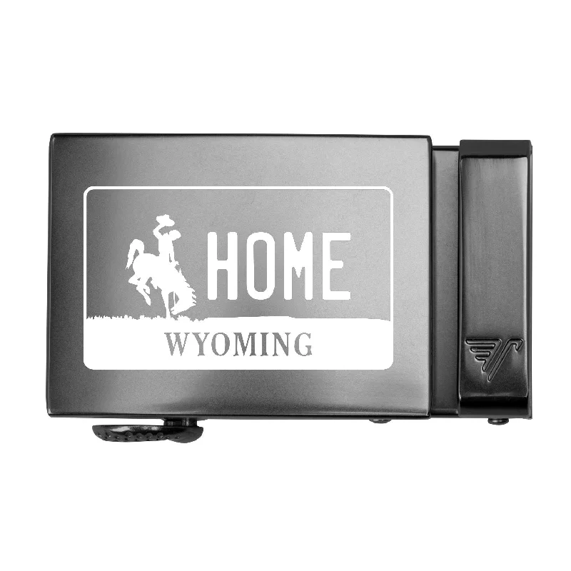 Wyoming License Plate 40mm Buckle